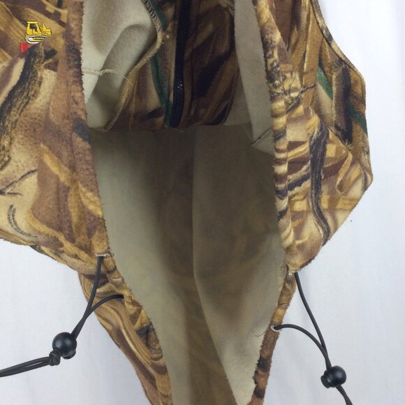 Herter's Fleece Camo Vest Mens Size XL Full Zip Advantage Wetlands Hunting - Picture 8 of 9